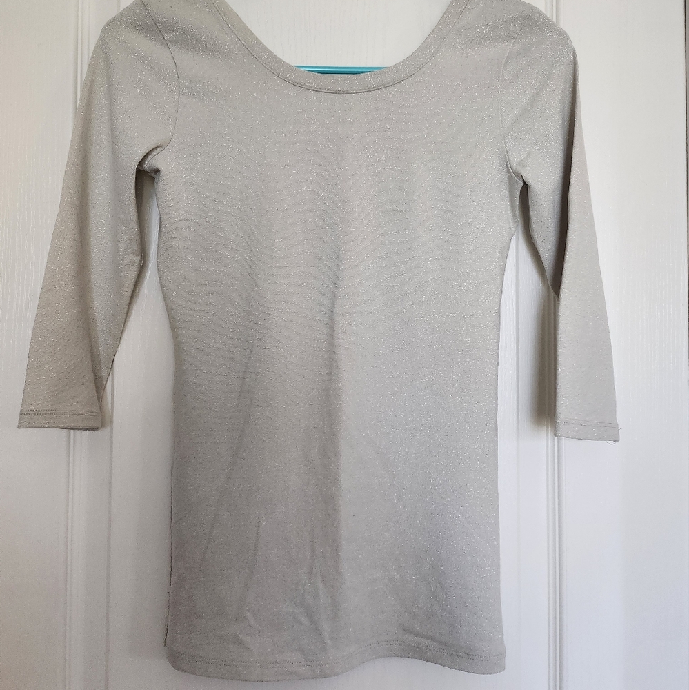Short sleeve open back top